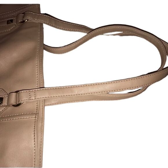 Rampage Blush Nude Shoulder Bag Large Hobo Tote Light Pink - Picture 4 of 8